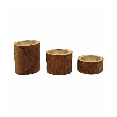 Wooden Tealight Holders Set of 3