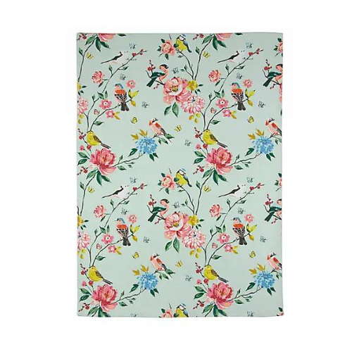 Birds and Butterflies 100% Cotton Tea Towel
